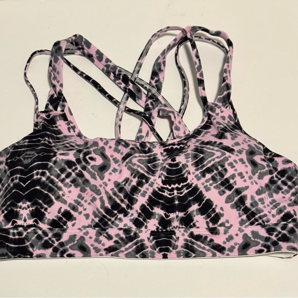 Victoria's Secret TWO Women's Large Strappy Crisscross Racerback Sports Bras
